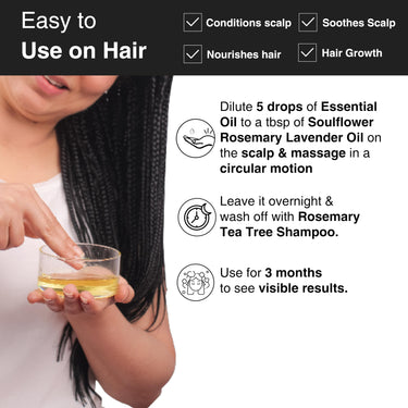 Soulflower Lemon Essential Oil | Hair Fall Control, Pimple, Acne Care, Skin Care & Oil Control | 100% Organic, Pure, Natural & Undiluted Premium Essential Oil|15ml